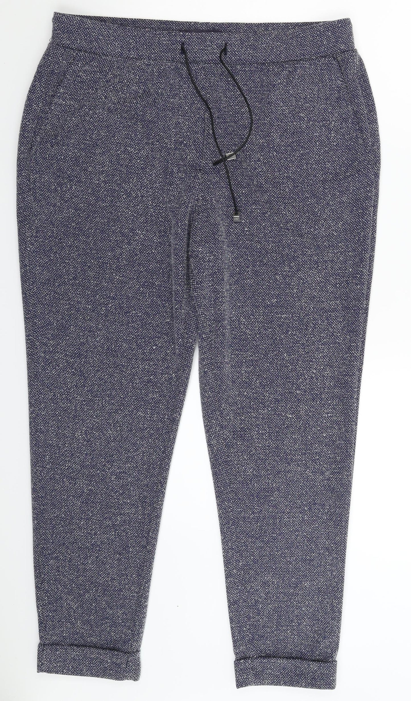 Marks and Spencer Womens Blue   Trousers  Size 12 L26 in