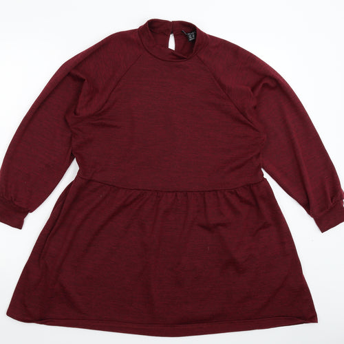 New Look Womens Brown  Knit Jumper Dress  Size 14