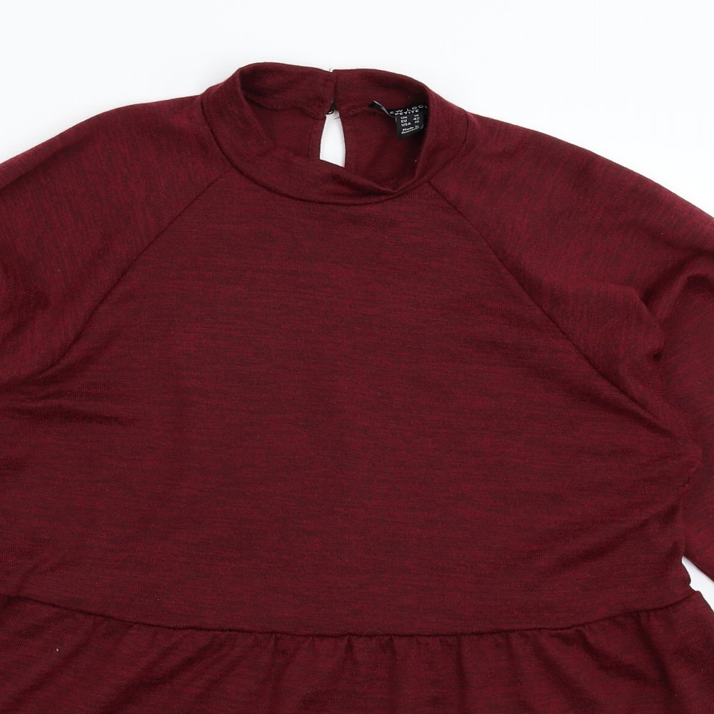 New Look Womens Brown  Knit Jumper Dress  Size 14