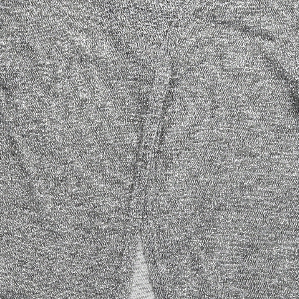 Preworn Womens Silver  Knit Pullover Jumper Size 12