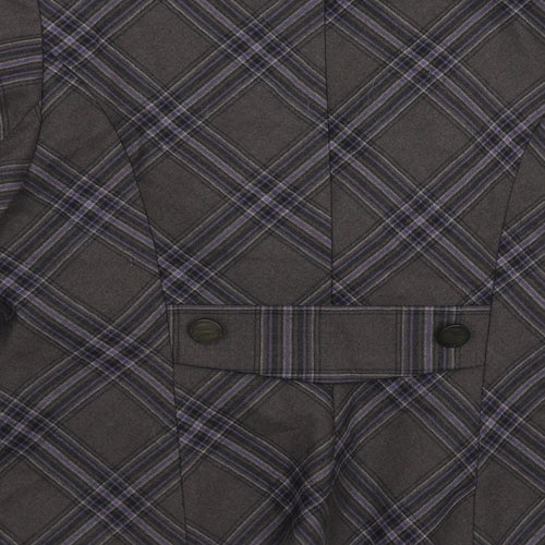Minuet Womens Grey Check  Jacket Suit Jacket Size 14