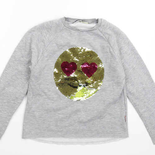 Zara Girls Grey   Pullover Sweatshirt Size 9-10 Years