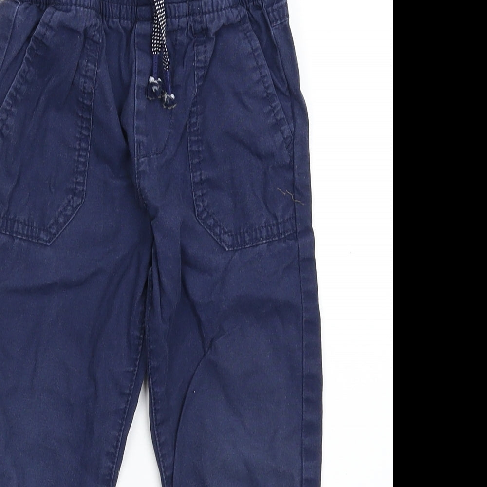 F&F Boys Blue   Cargo Trousers Size 2-3 Years