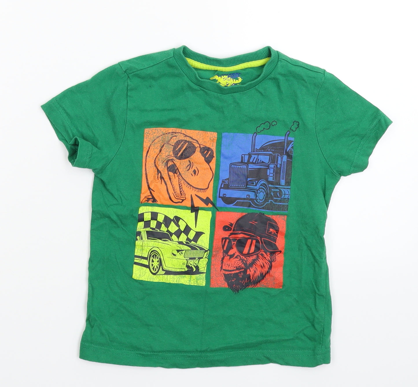 F&F Boys Green   Basic T-Shirt Size 2-3 Years