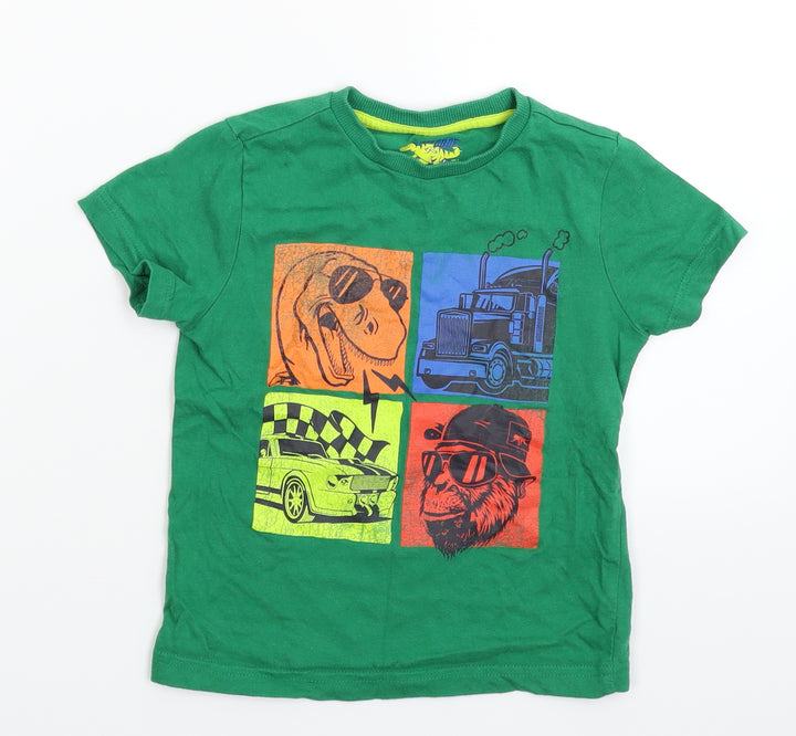 F&F Boys Green   Basic T-Shirt Size 2-3 Years