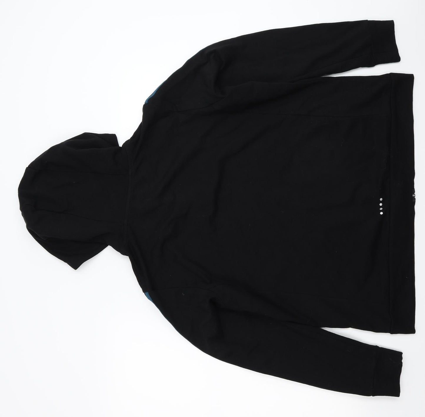 Matalan Womens Black Striped  Full Zip Hoodie Size L