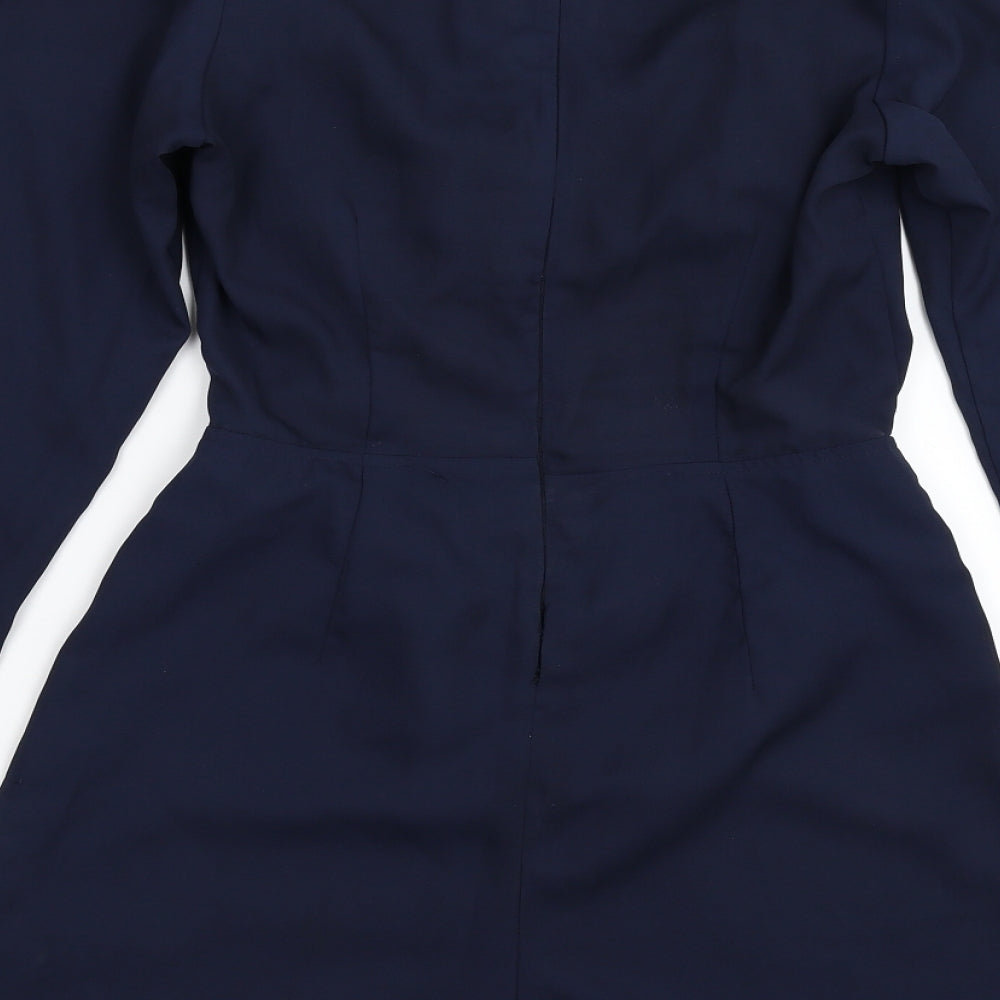 PRETTYLITTLETHING Womens Blue   Jumpsuit One-Piece Size 10 L3 in