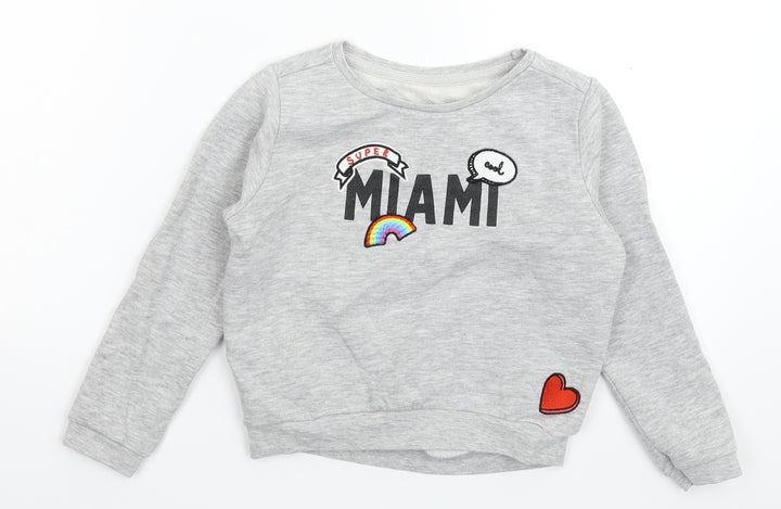 Nutmeg Boys Grey   Pullover Sweatshirt Size 6-7 Years