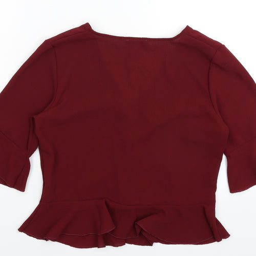 Boohoo Womens Brown   Basic Blouse Size 10