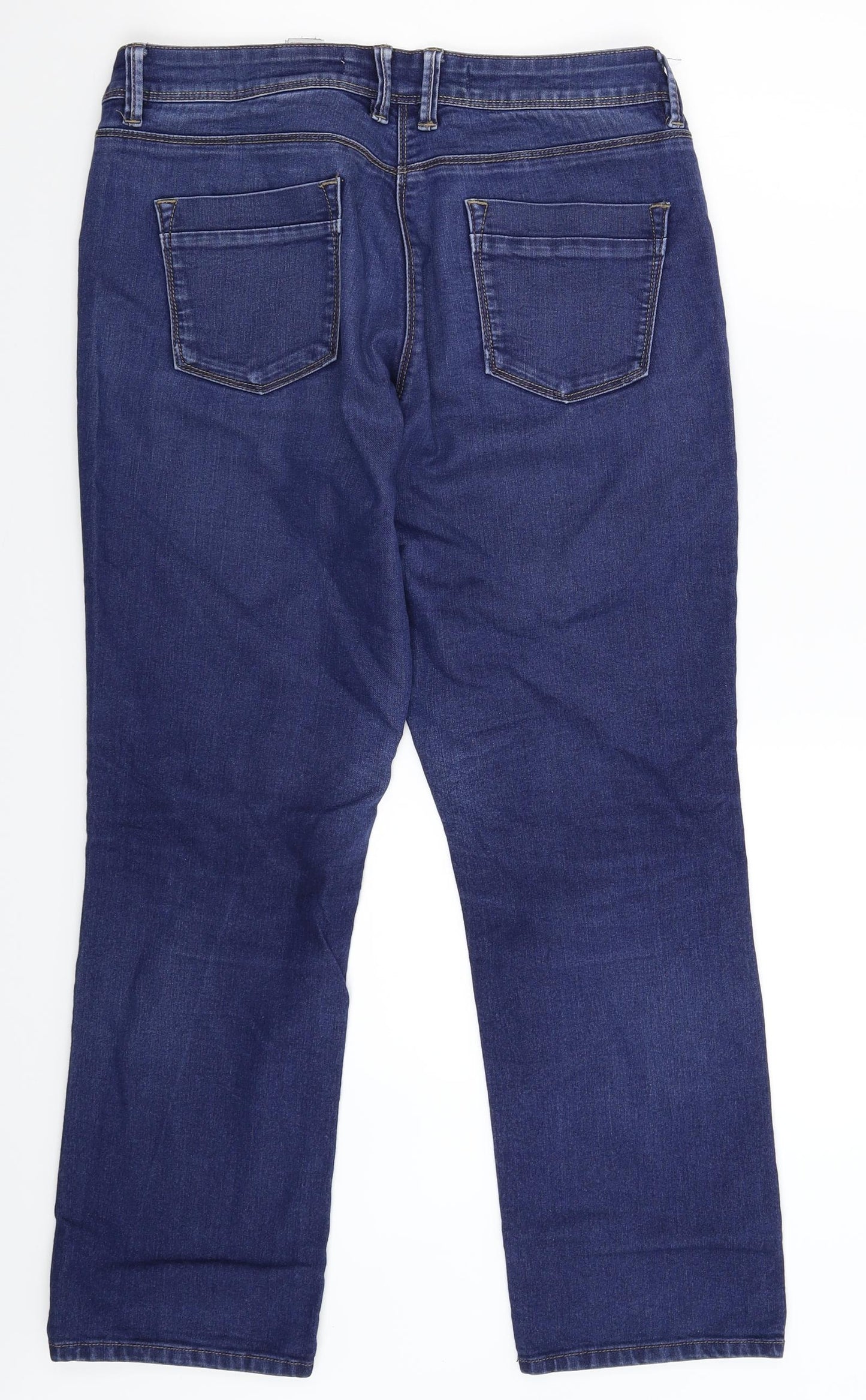 NEXT Womens Blue  Denim Straight Jeans Size 14 L27 in
