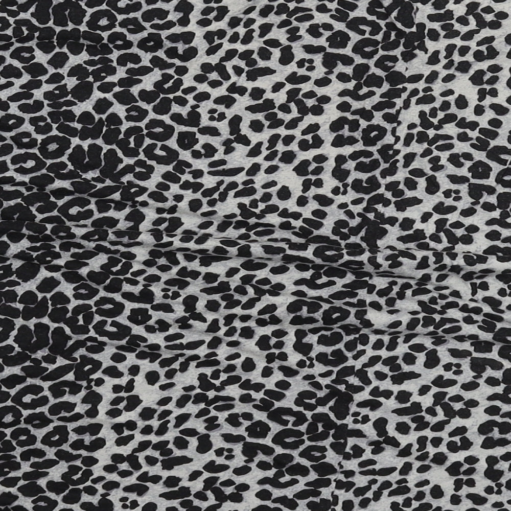 George Womens Grey Animal Print  Basic T-Shirt Size 22  - Oversized
