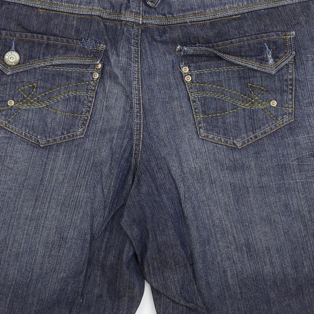 New Look Womens Blue  Denim Bermuda Shorts Size 22