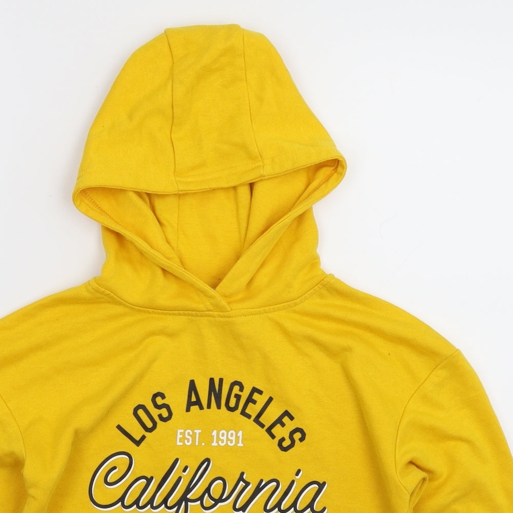 Primark Boys Yellow   Pullover Hoodie Size 8-9 Years