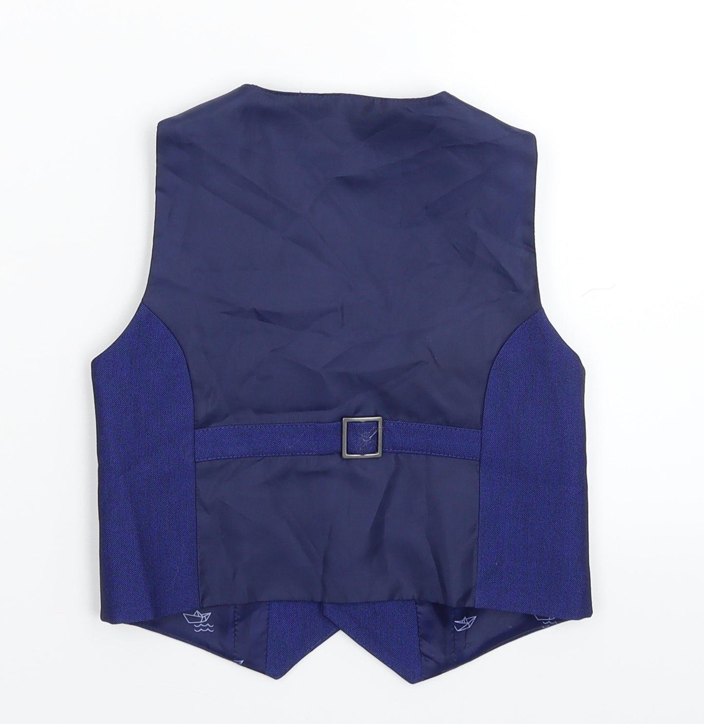 Marks and Spencer Boys Blue   Jacket Waistcoat Size 3-4 Years