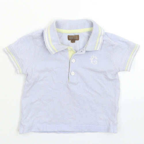 Mini Club Baby Blue   Basic Polo Size 9-12 Months