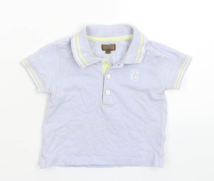 Mini Club Baby Blue   Basic Polo Size 9-12 Months