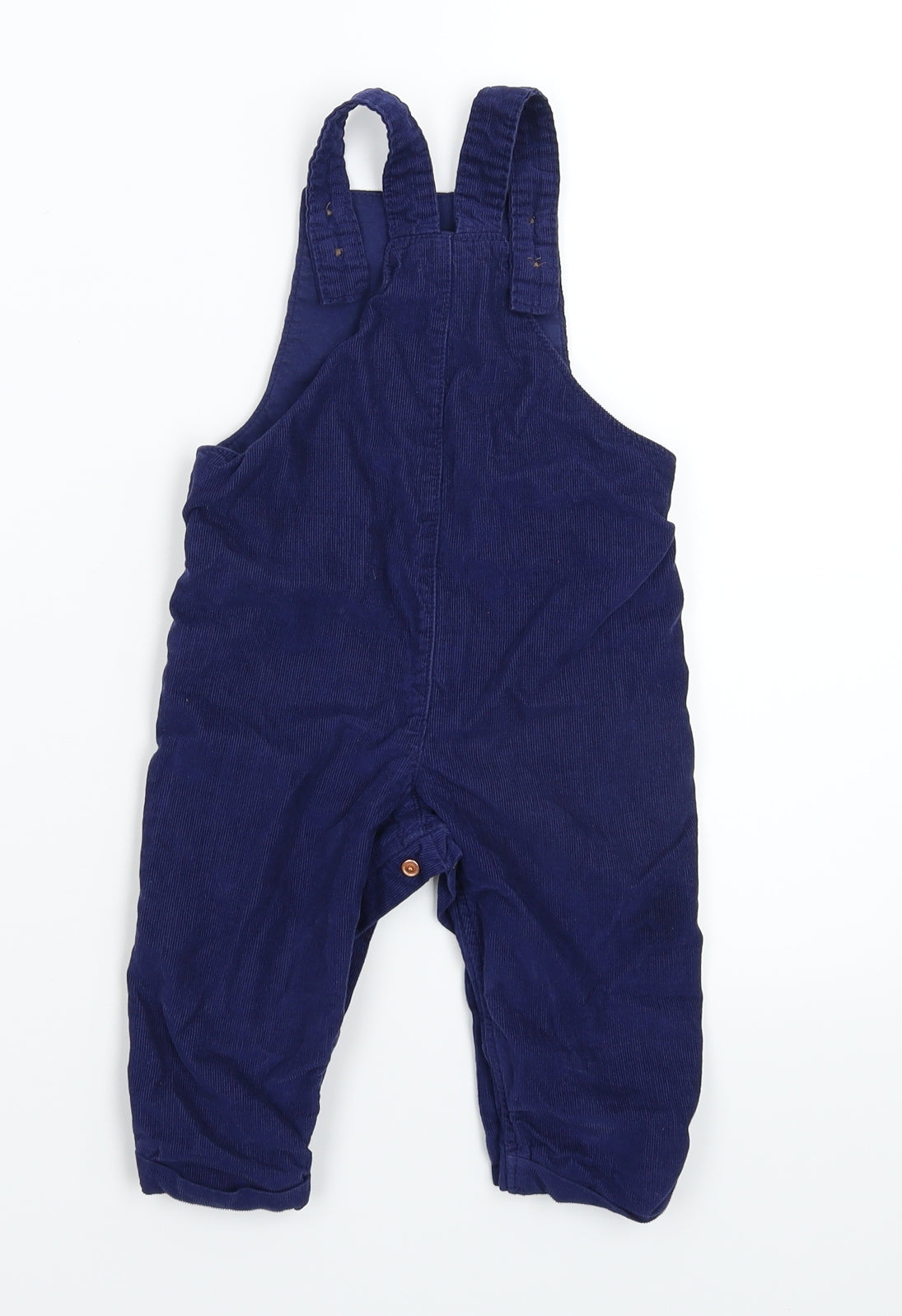 Marks and Spencer Boys Blue  Corduroy Dungaree One-Piece Size 9-12 Months