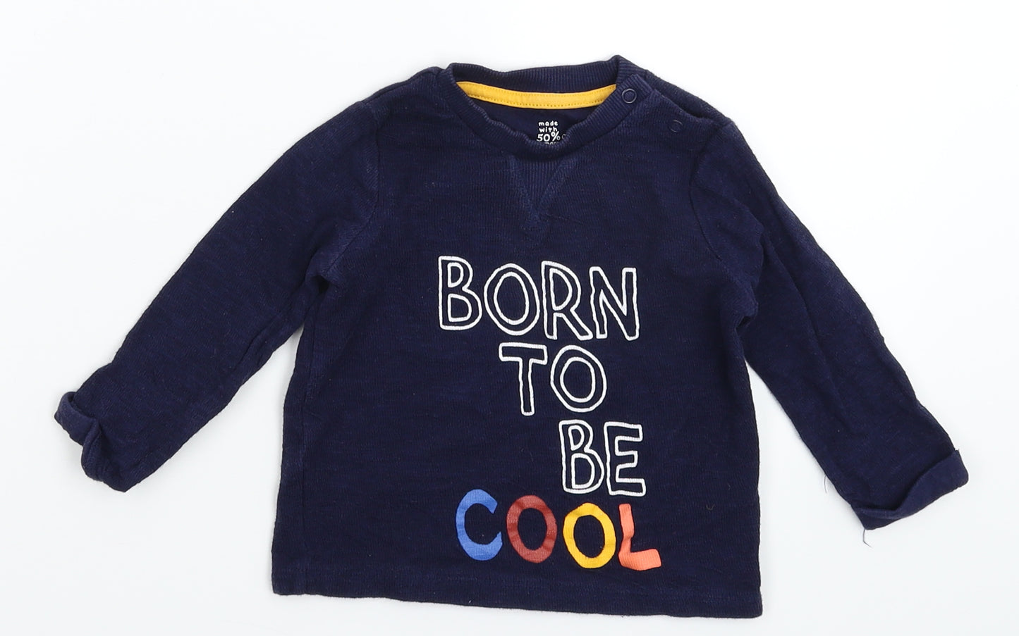 Fred & Flo Baby Blue   Pullover Jumper Size 9-12 Months
