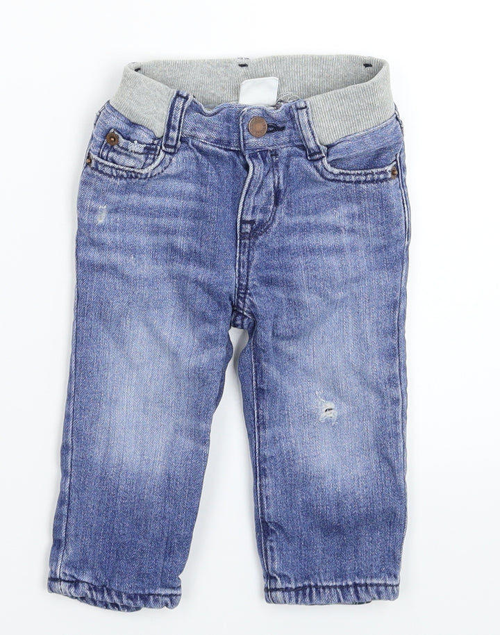 Gap Baby Blue Denim Capri Jeans Size 9-12 Months