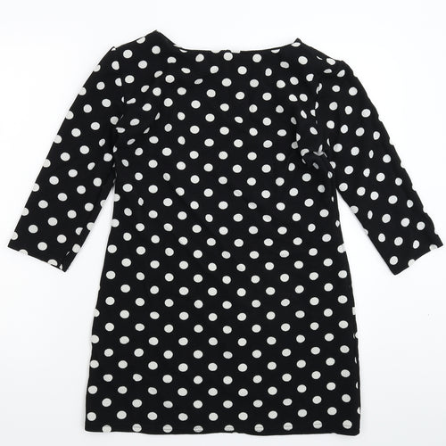 Preworn Womens Black Polka Dot  Mini  Size S