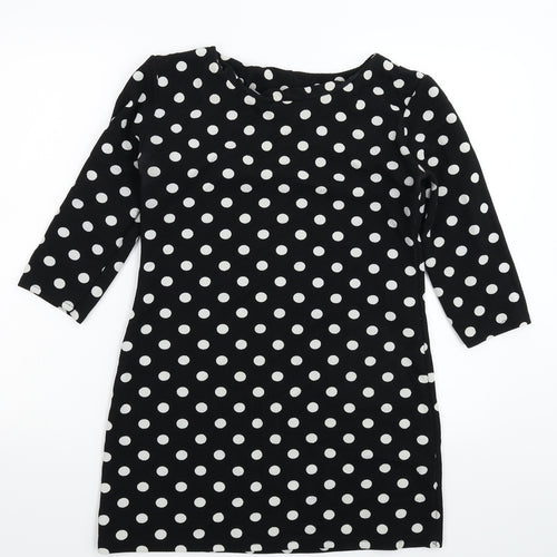 Preworn Womens Black Polka Dot  Mini  Size S