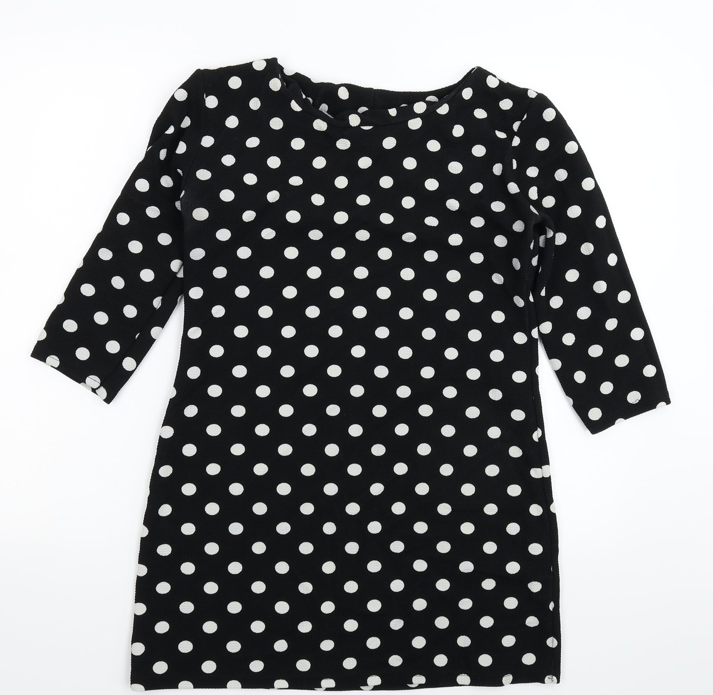 Preworn Womens Black Polka Dot  Mini  Size S