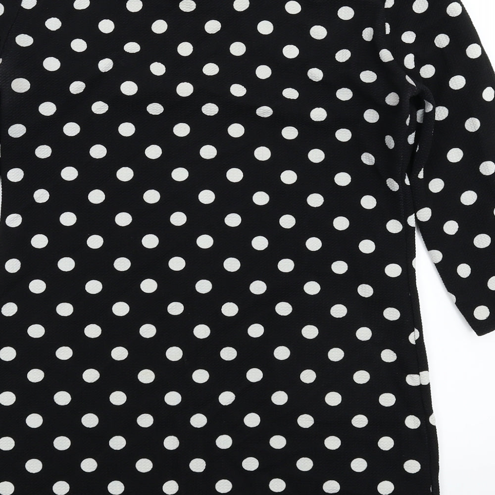 Preworn Womens Black Polka Dot  Mini  Size S