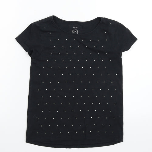 TU Girls Black   Basic T-Shirt Size S