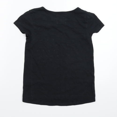 TU Girls Black   Basic T-Shirt Size S