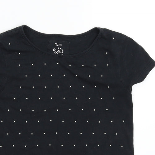TU Girls Black   Basic T-Shirt Size S