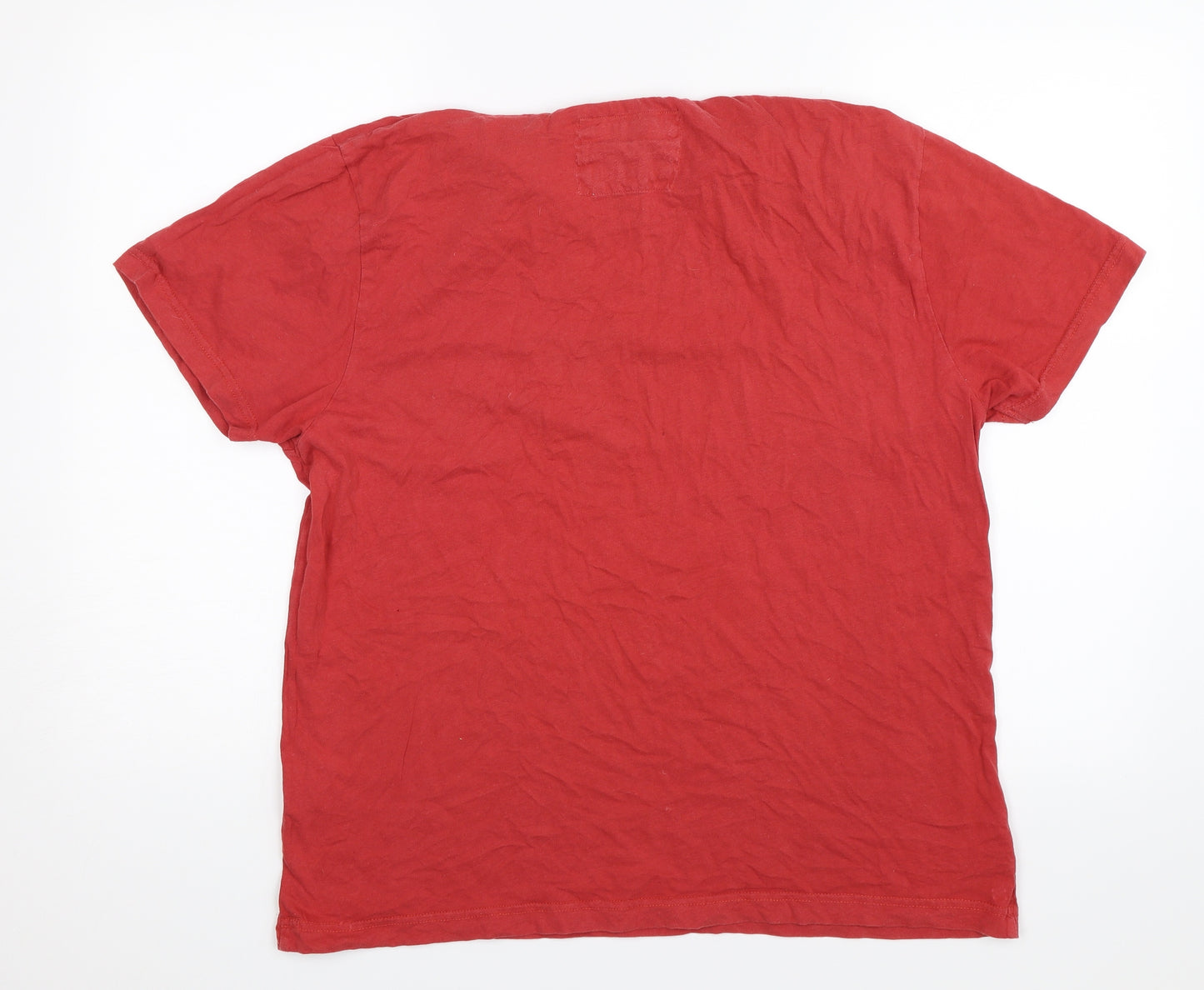 Quba & Co Mens Red    T-Shirt Size S  - Nautical