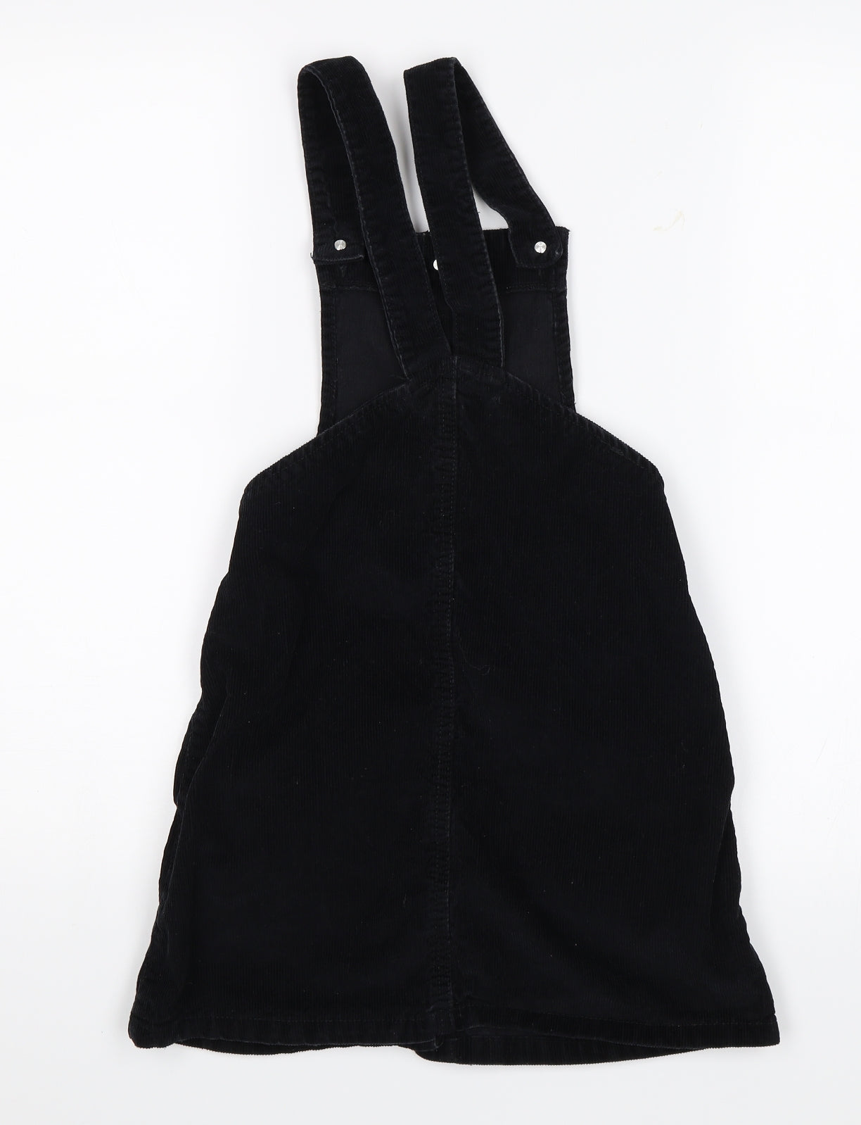 Miss Evie Girls Black  Corduroy Pinafore/Dungaree Dress  Size 9-10 Years