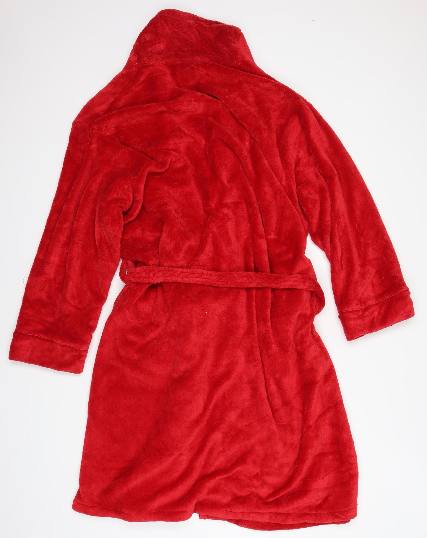 Love To Lounge Womens Red Solid  Top Robe Size L