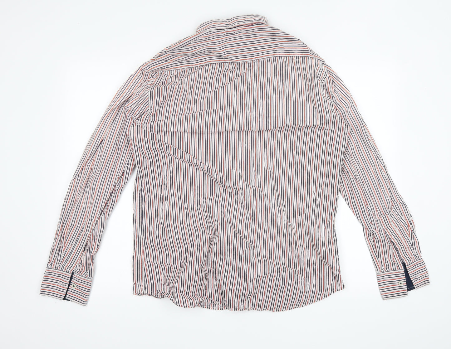 Bare Leisure Mens Red Striped   Button-Up Size L