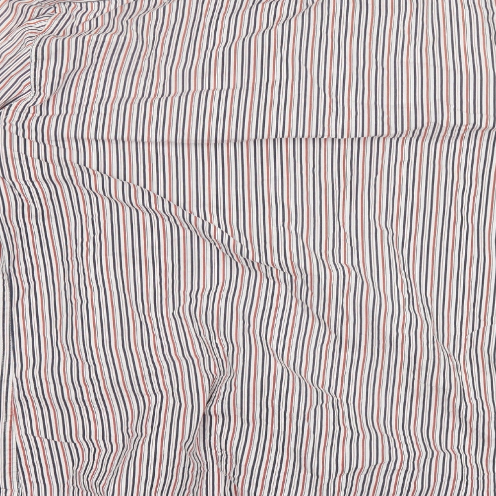 Bare Leisure Mens Red Striped   Button-Up Size L