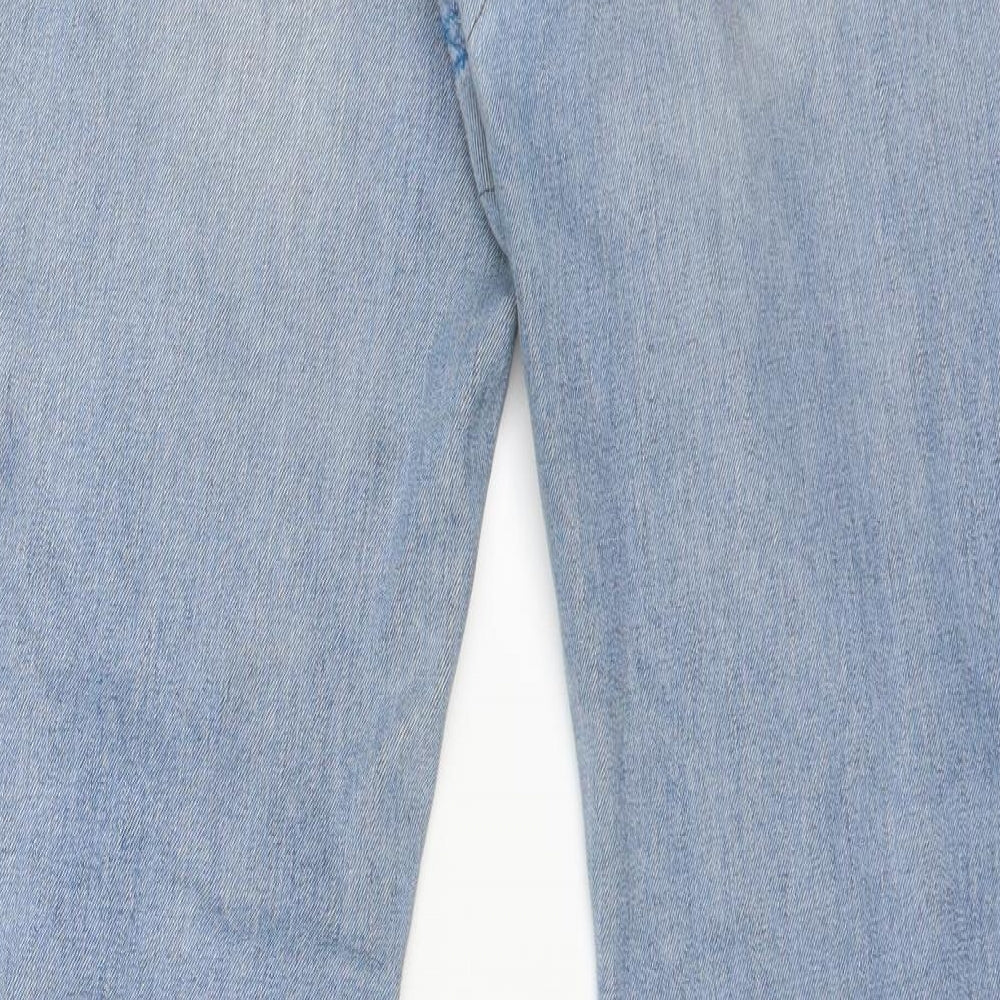Levis Mens Blue  Denim Straight Jeans Size 34 L30 in