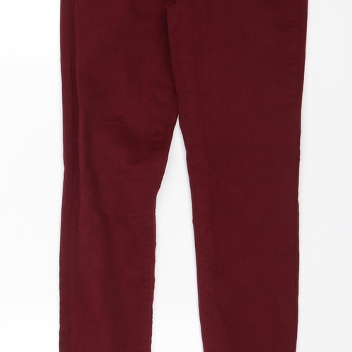 Zara Womens Red   Skinny Jeans Size 8 L26 in