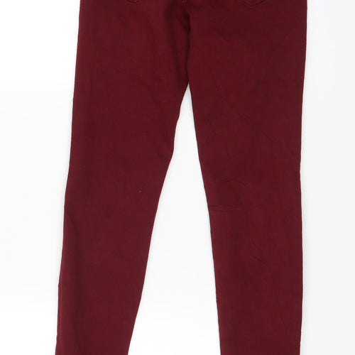Zara Womens Red   Skinny Jeans Size 8 L26 in