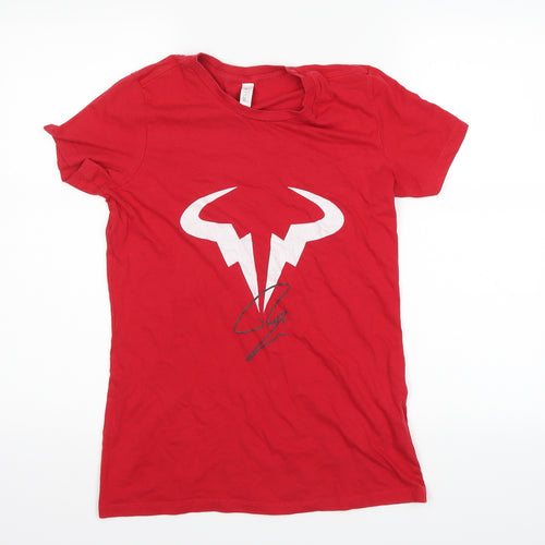 Bella Womens Red   Basic T-Shirt Size L