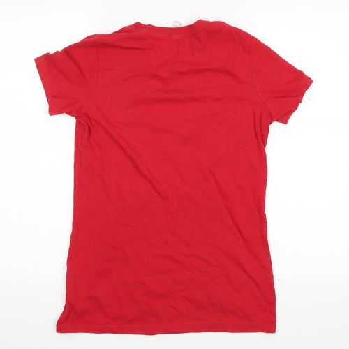 Bella Womens Red   Basic T-Shirt Size L