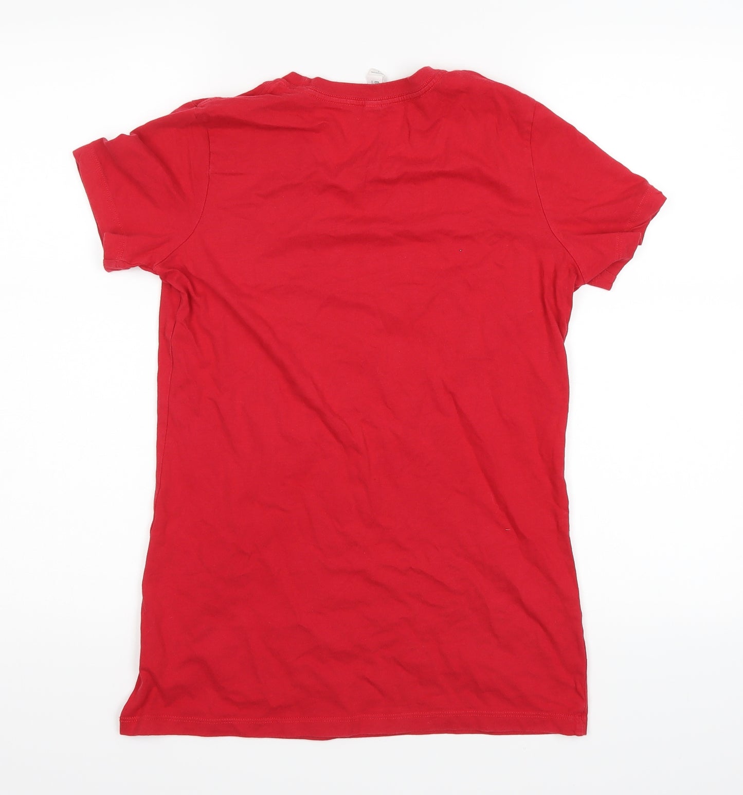 Bella Womens Red   Basic T-Shirt Size L