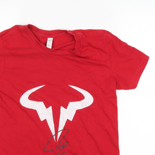 Bella Womens Red   Basic T-Shirt Size L