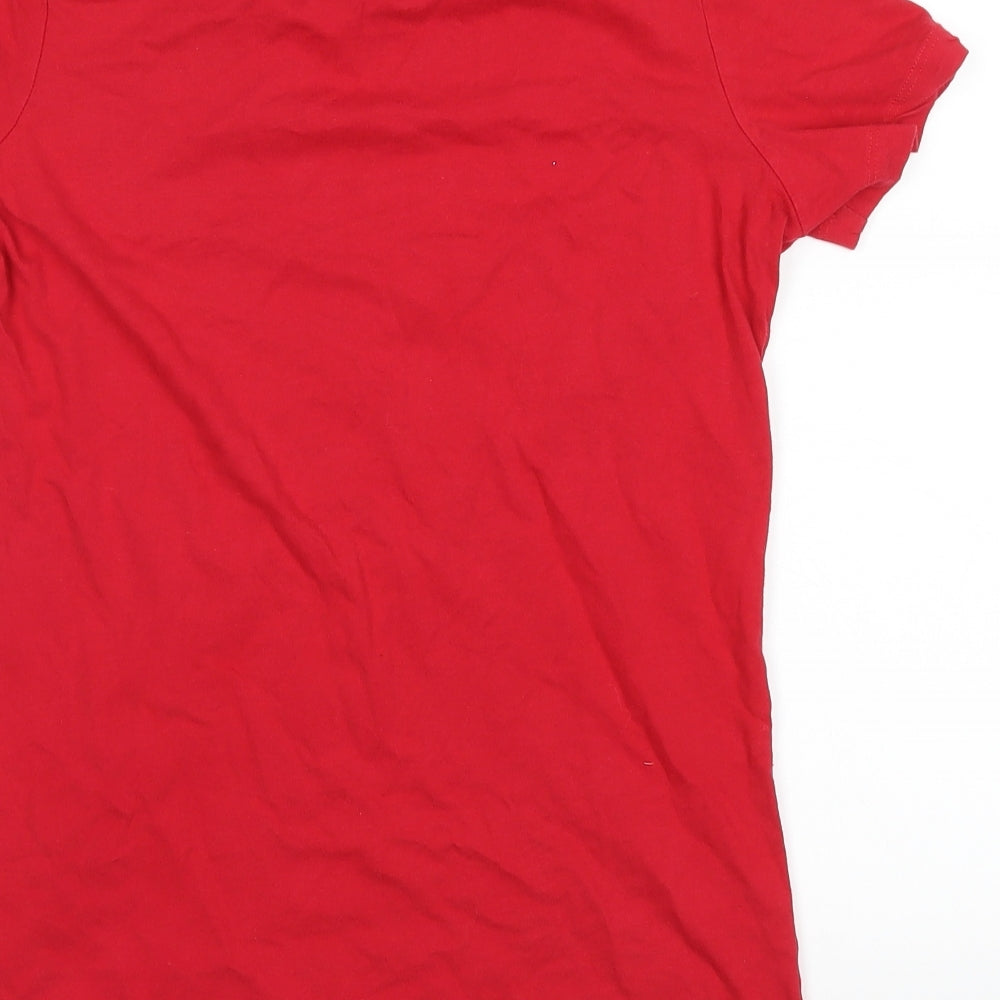 Bella Womens Red   Basic T-Shirt Size L