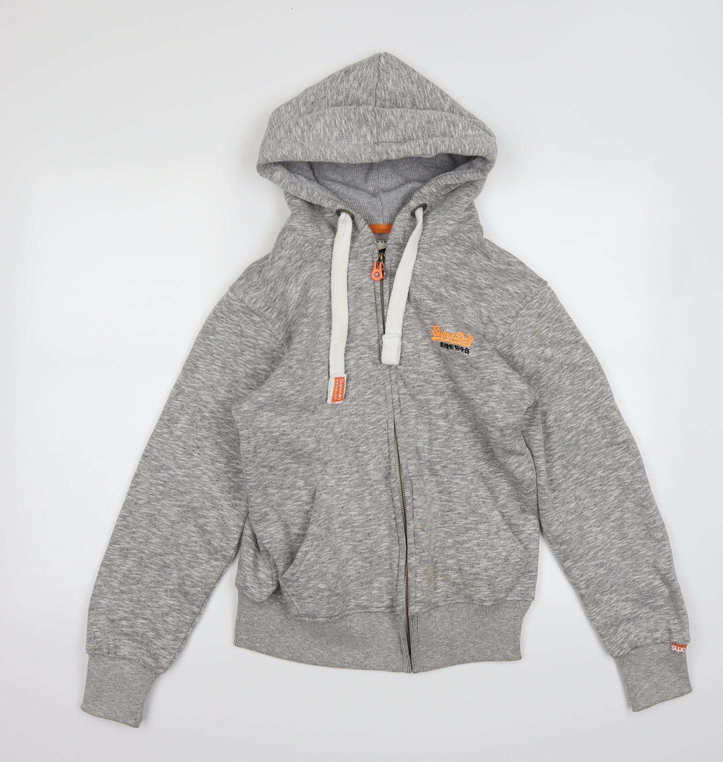 Superdry Womens Grey   Full Zip Hoodie Size L