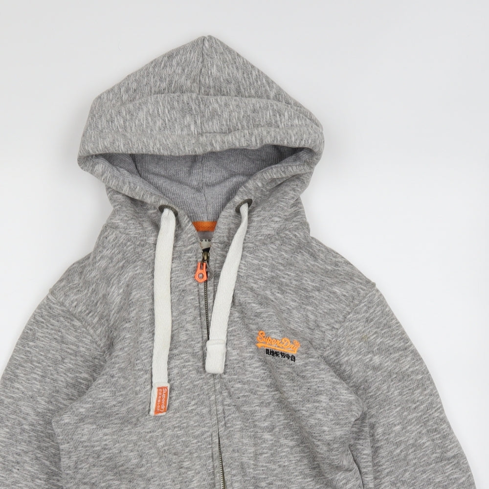 Superdry Womens Grey   Full Zip Hoodie Size L