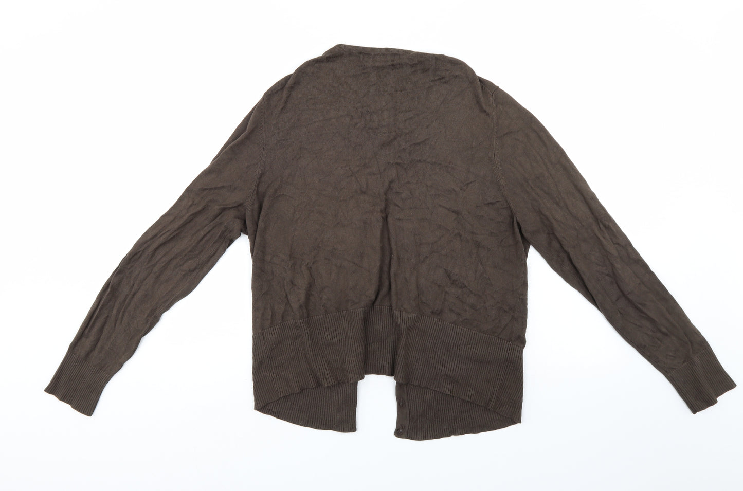 Marks and Spencer Womens Brown   Cardigan Jumper Size 18