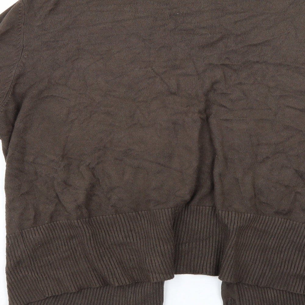 Marks and Spencer Womens Brown   Cardigan Jumper Size 18