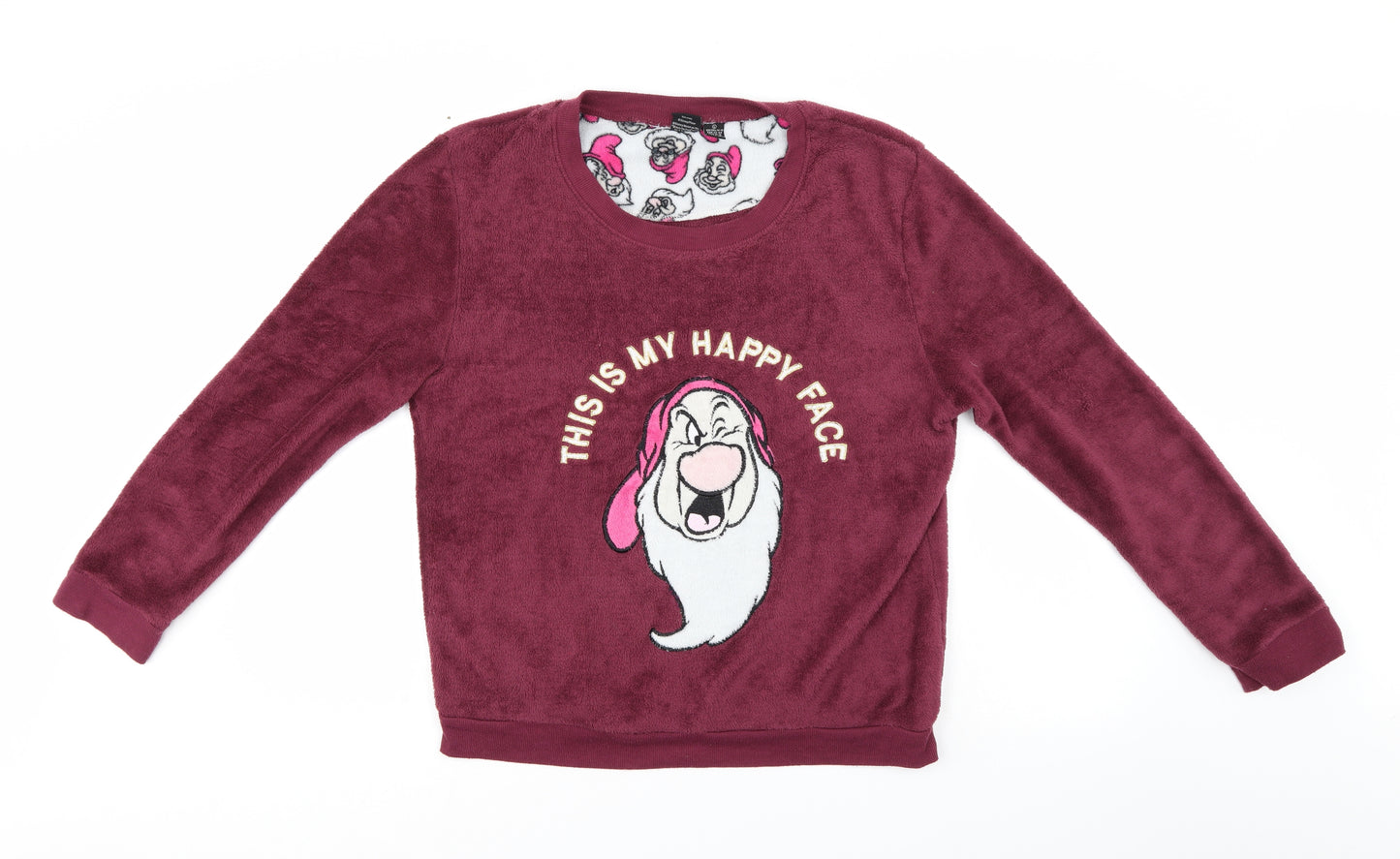 Disney Womens Purple   Pullover Sweatshirt Size 14  - Disney
