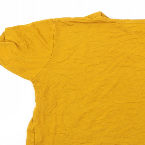 PRETTYLITTLETHING Womens Gold   Basic T-Shirt Size 8