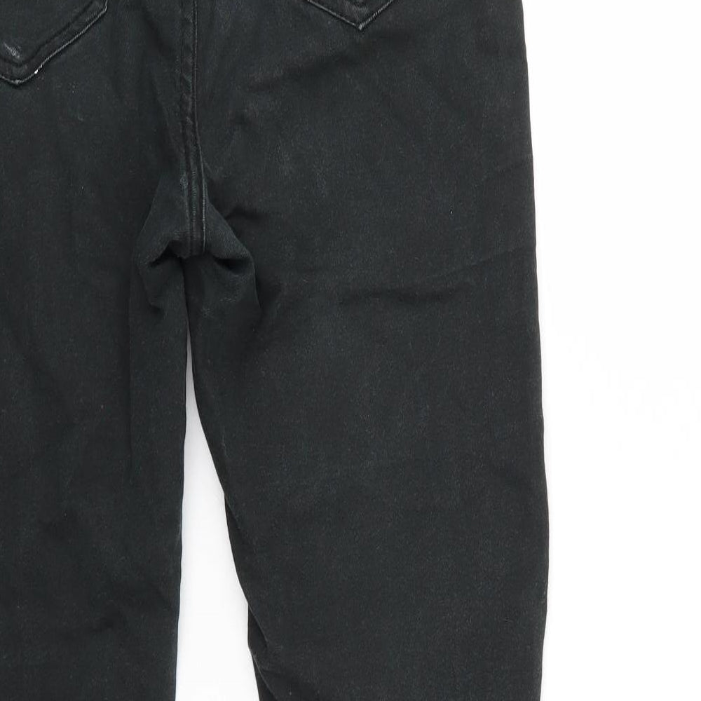New Look Womens Black  Denim Tapered Jeans Size 10 L26 in